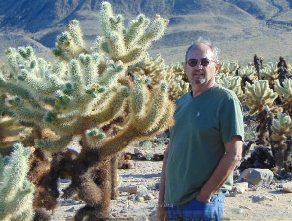 Mark Bowles in desert